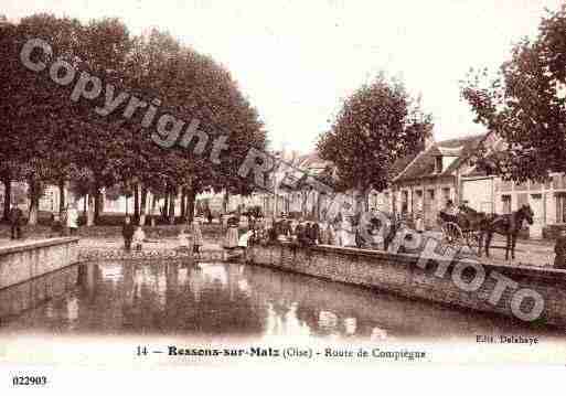 Ville de RESSONSSURMATZ, carte postale ancienne