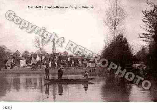 Ville de SAINTMARTINLEBEAU, carte postale ancienne