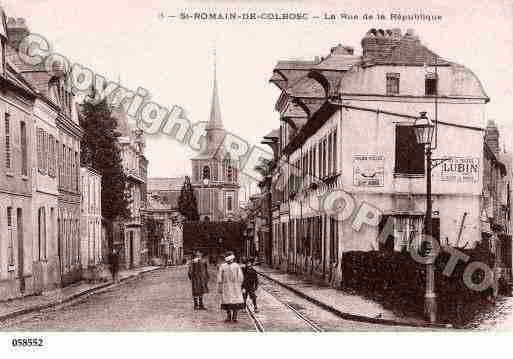 Ville de SAINTROMAINDECOLBOSC, carte postale ancienne