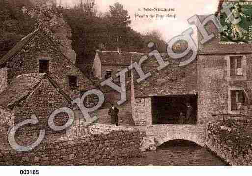 Ville de SAINTESUZANNE, carte postale ancienne