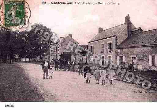 Ville de SANTILLY, carte postale ancienne