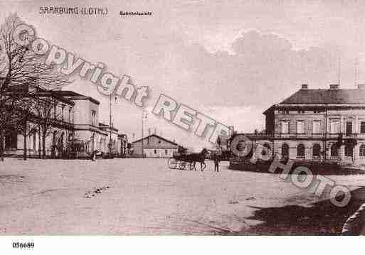 Ville de SARREBOURG, carte postale ancienne