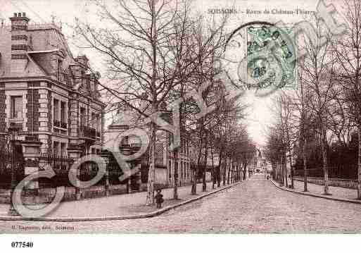 Ville de SOISSONS, carte postale ancienne