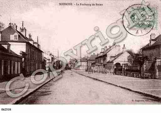 Ville de SOISSONS, carte postale ancienne