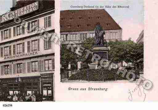 Ville de STRASBOURG, carte postale ancienne