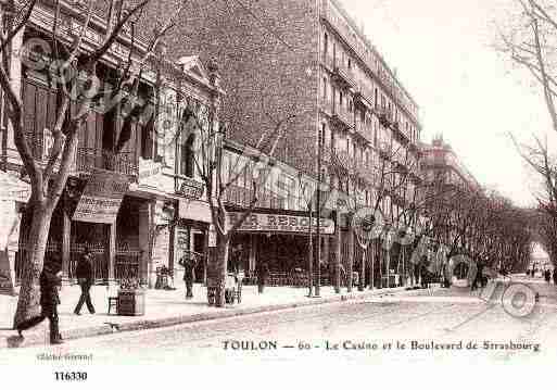 Ville de TOULON, carte postale ancienne