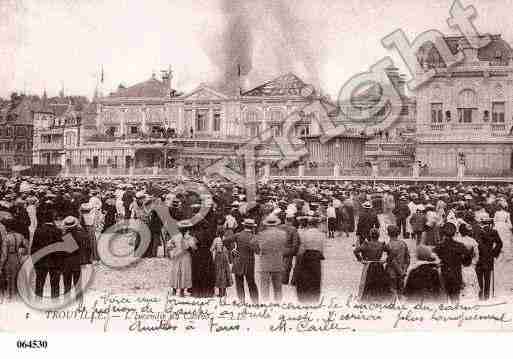 Ville de TROUVILLESURMER, carte postale ancienne