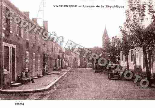 Ville de VANDENESSE, carte postale ancienne