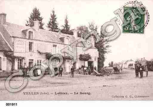 Ville de VELLES, carte postale ancienne