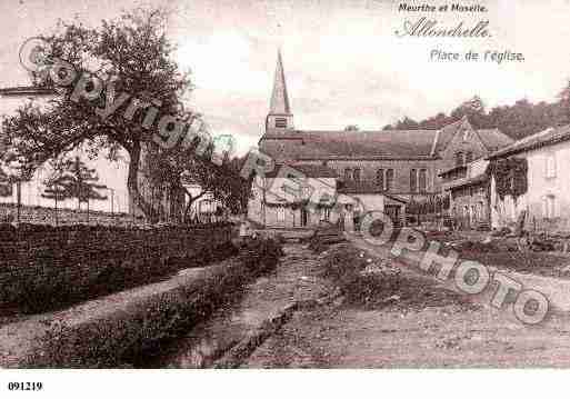 Ville de ALLONDRELLELAMALMAISON, carte postale ancienne