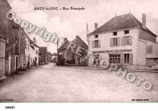 Ville de ANZYLEDUC, carte postale ancienne