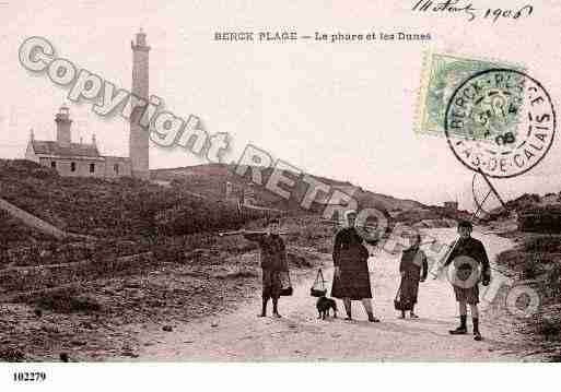 Ville de BERCK, carte postale ancienne