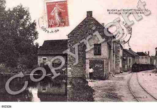 Ville de BLIGNYSUROUCHE, carte postale ancienne