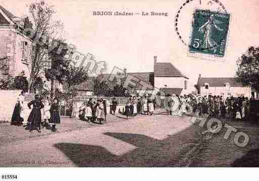 Ville de BRION, carte postale ancienne