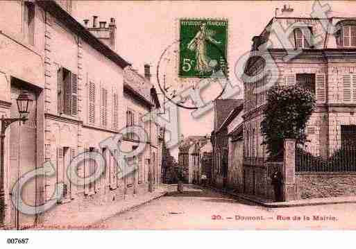 Ville de DOMONT, carte postale ancienne