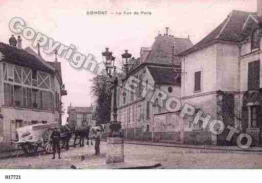 Ville de DOMONT, carte postale ancienne