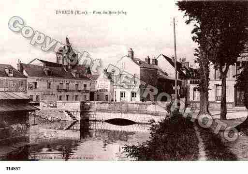 Ville de EVREUX, carte postale ancienne