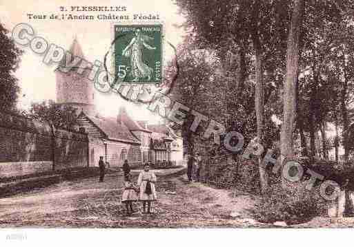 Ville de FLESSELLES, carte postale ancienne