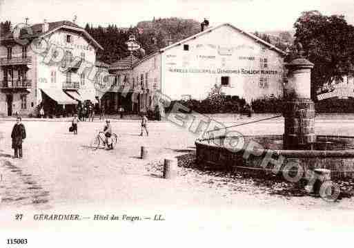 Ville de GERARDMER, carte postale ancienne