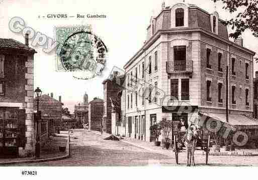 Ville de GIVORS, carte postale ancienne