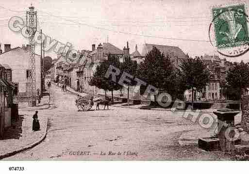 Ville de GUERET, carte postale ancienne