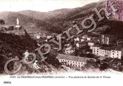 Ville de LACHAPELLESOUSCHANEAC, carte postale ancienne