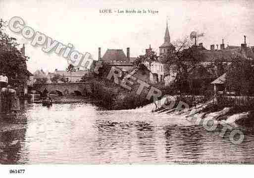 Ville de LOUE, carte postale ancienne