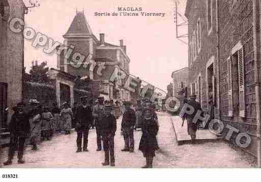 Ville de MACLAS, carte postale ancienne