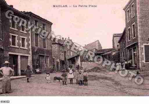 Ville de MACLAS, carte postale ancienne