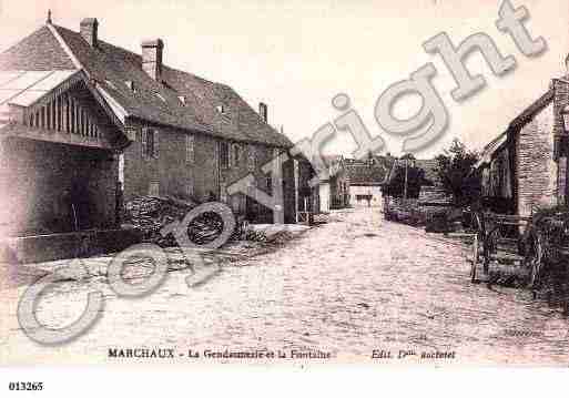 Ville de MARCHAUX, carte postale ancienne