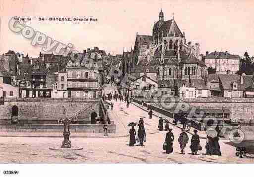 Ville de MAYENNE, carte postale ancienne