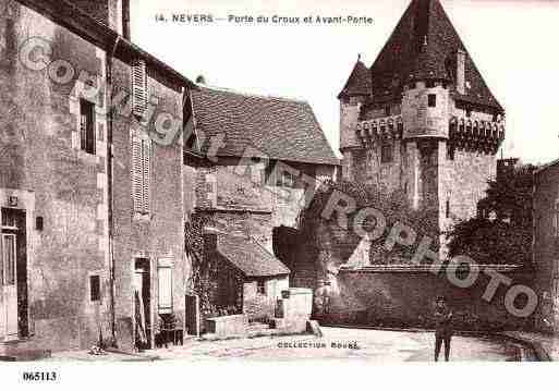 Ville de NEVERS, carte postale ancienne