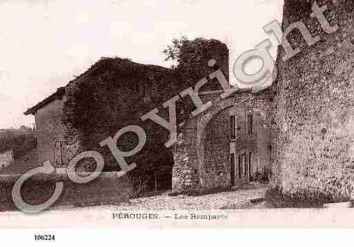 Ville de PEROUGES, carte postale ancienne