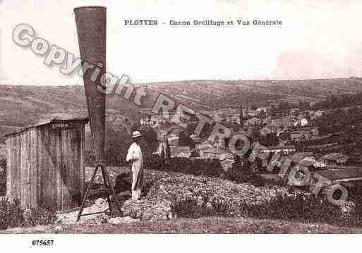 Ville de PLOTTES, carte postale ancienne