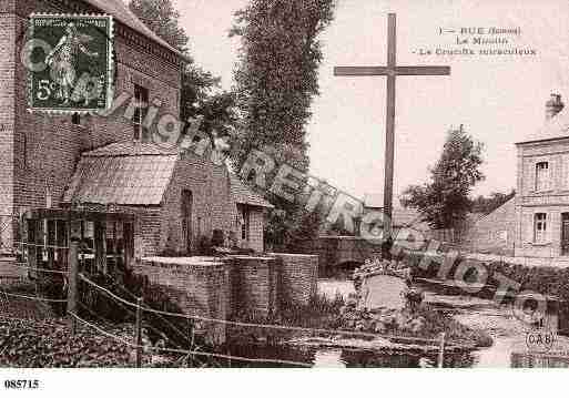 Ville de RUE, carte postale ancienne