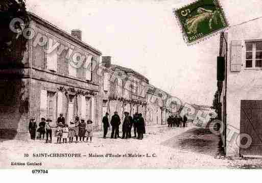 Ville de SAINTCHRISTOPHE, carte postale ancienne