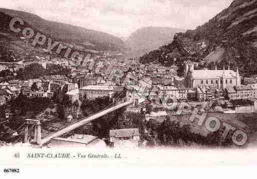 Ville de SAINTCLAUDE, carte postale ancienne