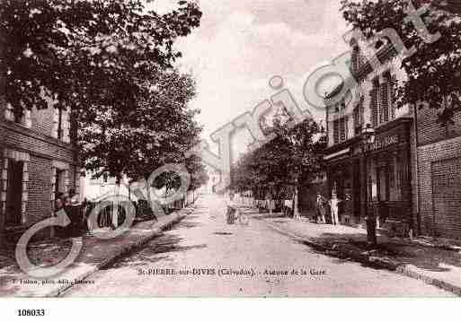 Ville de SAINTPIERRESURDIVES, carte postale ancienne