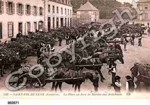 Ville de SAINTPOLDELEON, carte postale ancienne