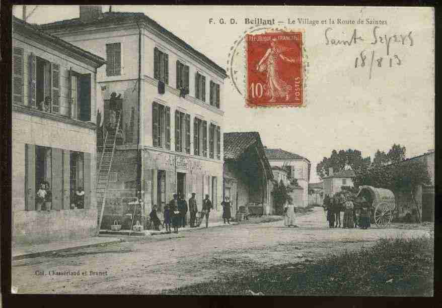 Ville de SAINTSEVERDESAINTONGE, carte postale ancienne