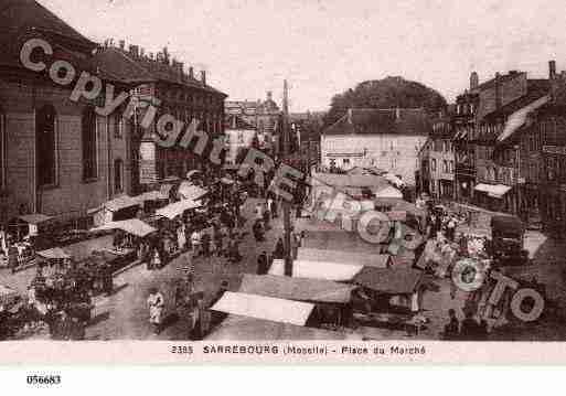 Ville de SARREBOURG, carte postale ancienne