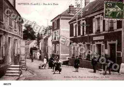 Ville de SEPTEUIL, carte postale ancienne