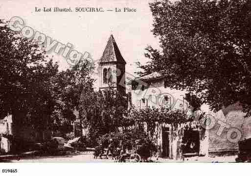 Ville de SOUCIRAC, carte postale ancienne