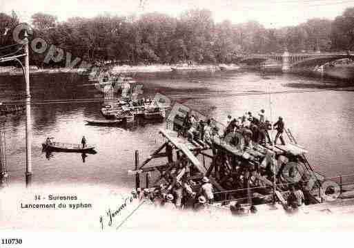 Ville de SURESNES, carte postale ancienne