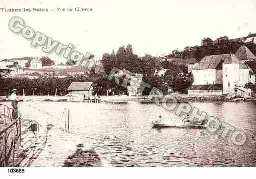 Ville de THONONLESBAINS, carte postale ancienne