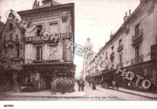 Ville de TOURS, carte postale ancienne