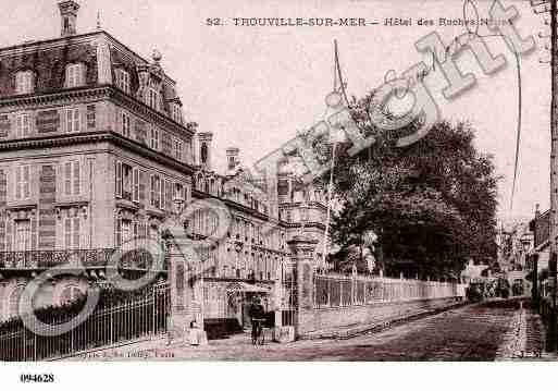 Ville de TROUVILLESURMER, carte postale ancienne