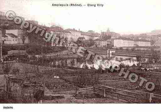 Ville de AMPLEPUIS, carte postale ancienne