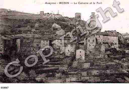 Ville de AUBIN, carte postale ancienne