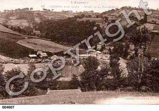 Ville de AUBIN, carte postale ancienne